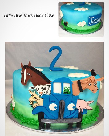 Little Blue Truck Book cake