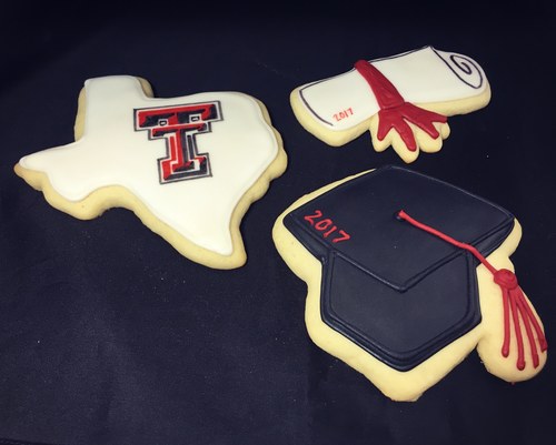 Texas Tech Graduation Cookies 