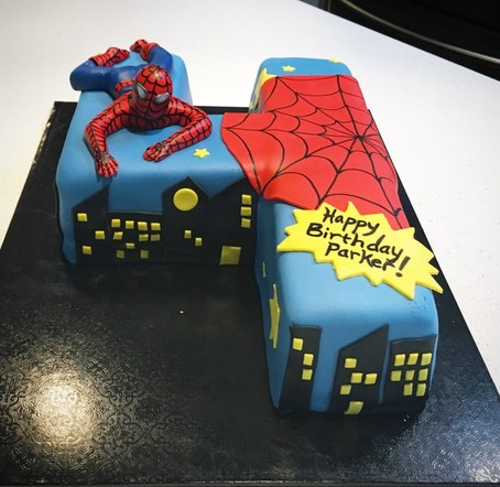 Parker’s Spider-Man cake