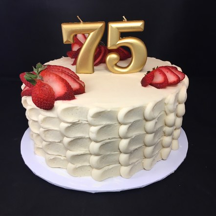 75th Birthday cake