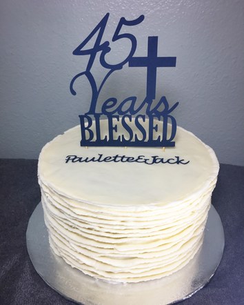 45th anniversary cake
