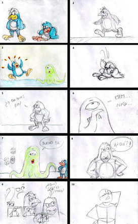 Storyboard for an animation