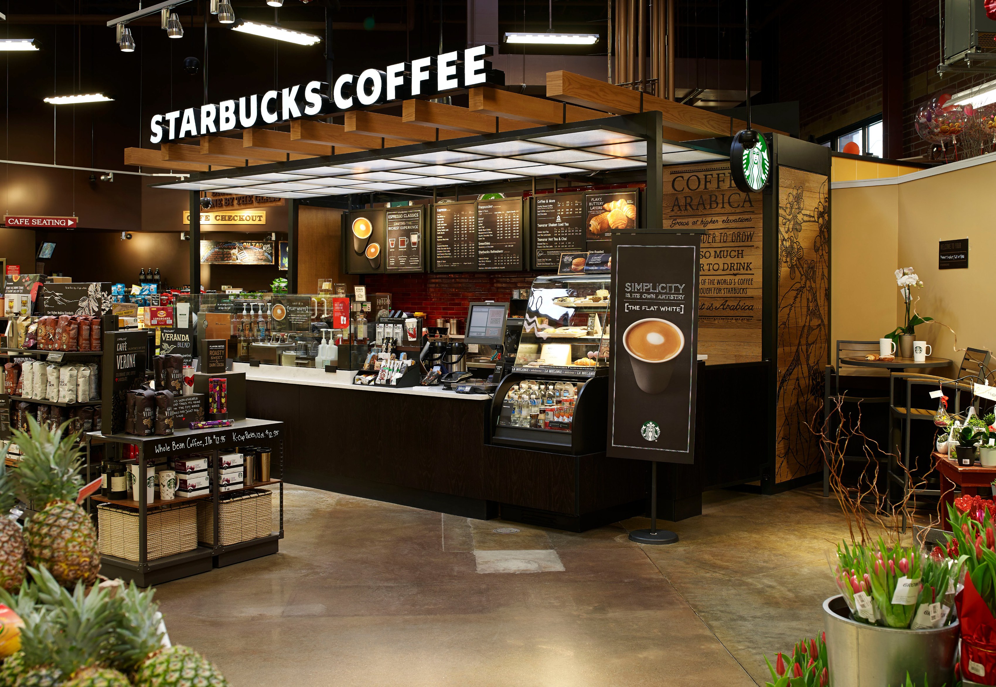 Market District Grocery Store Pittsburgh Starbucks Licensed Store