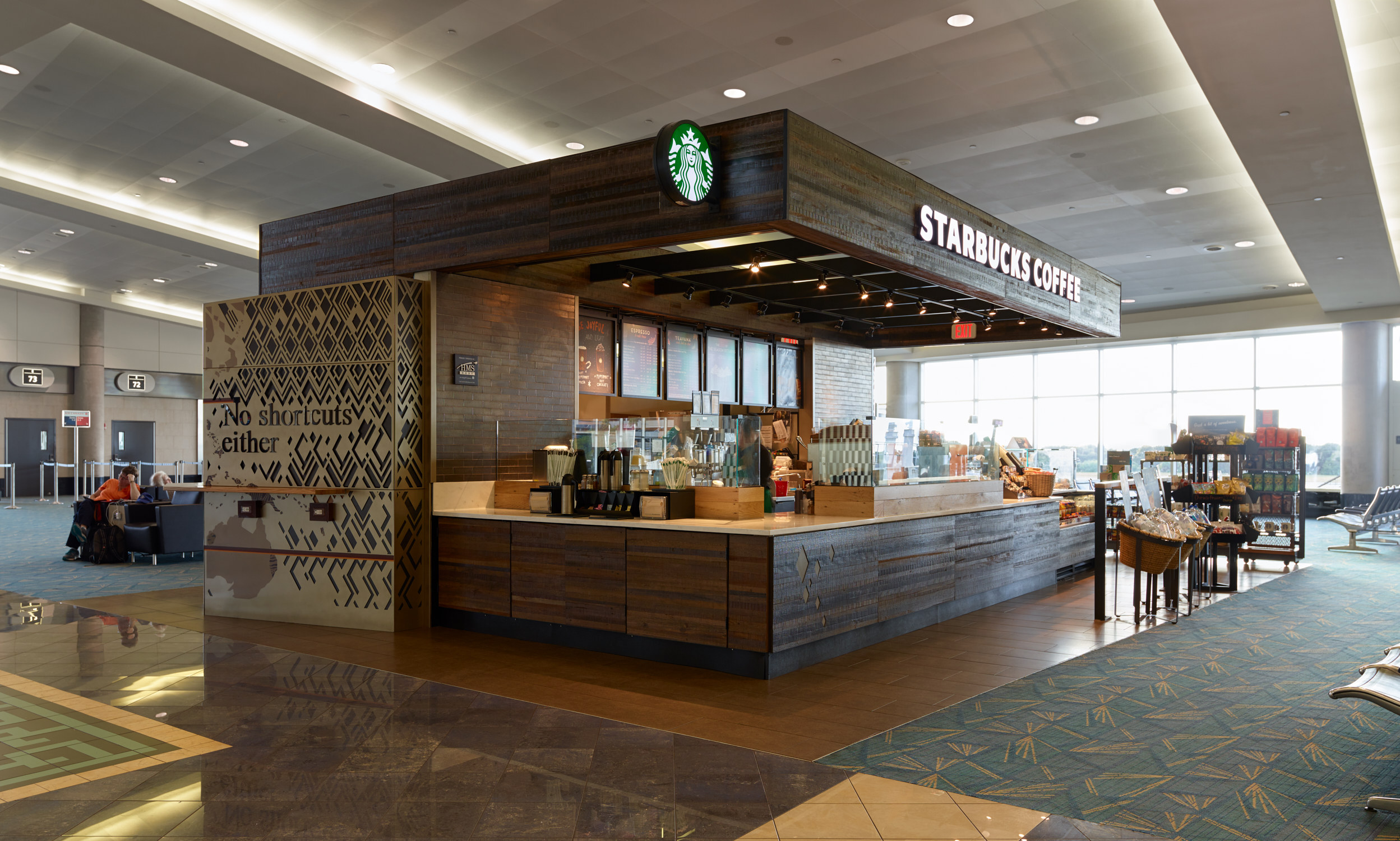 Tampa FL, TPA, Concourse E Starbucks Licensed Store Design