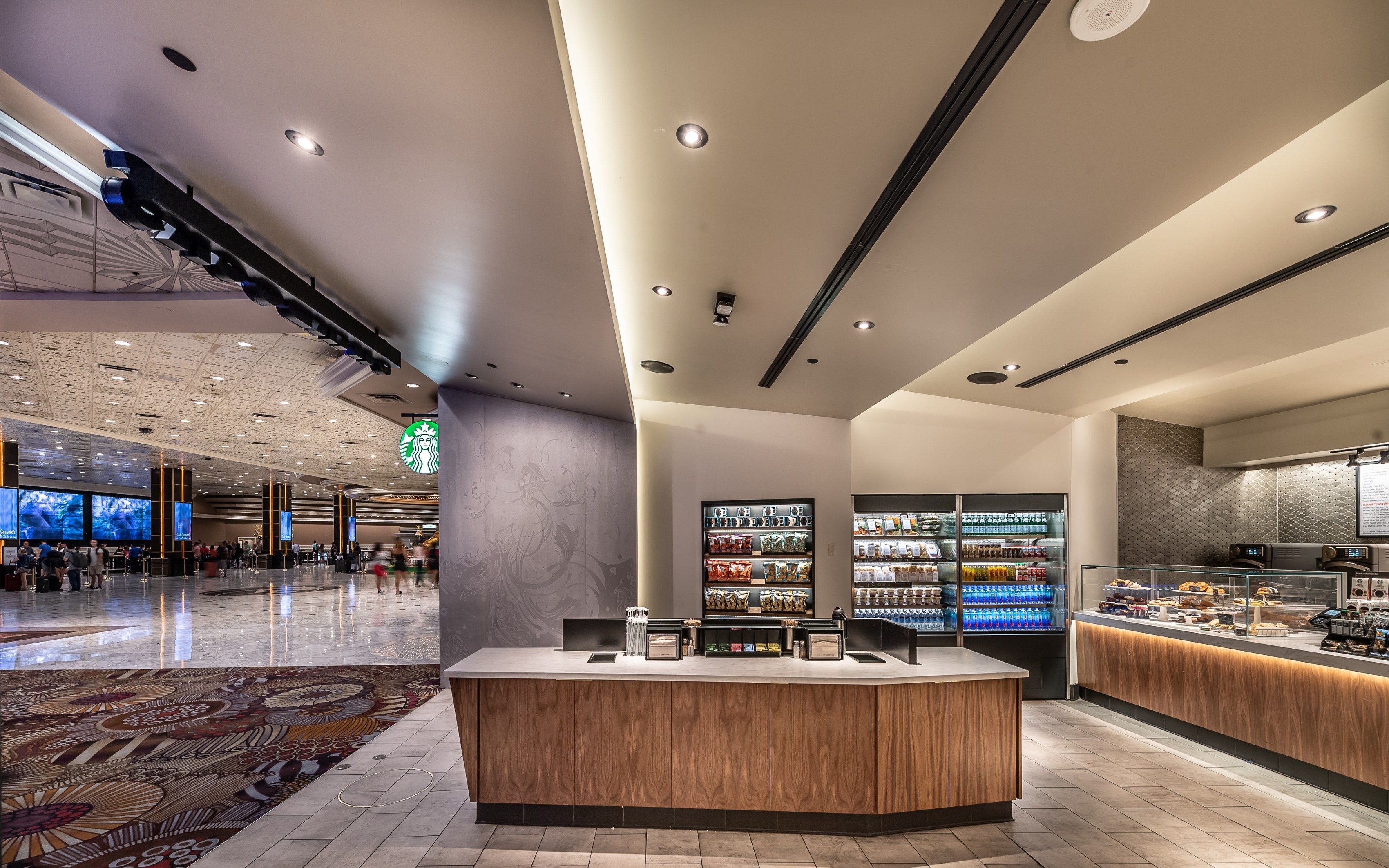 MGM Grand Lobby, Las Vegas NV - Starbucks Licensed Store Design