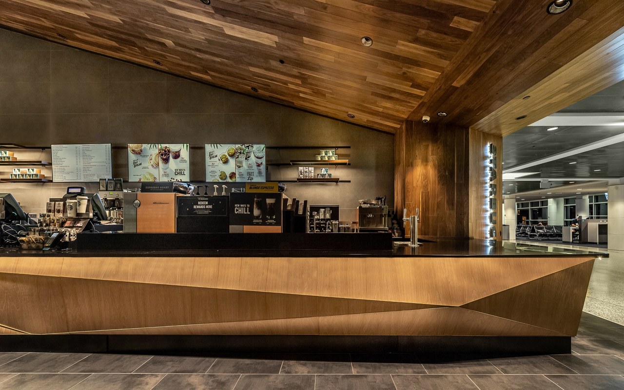 SEA Terminal B Starbucks Licensed Store Design