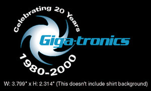 Giga-tronics 20th Anniversary Logo