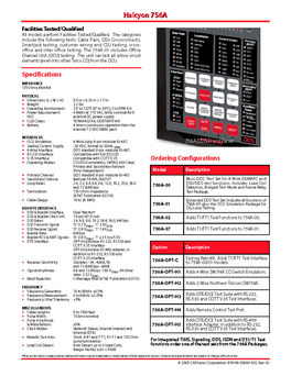 CXR 756A Data Sheet (2 of 2)
