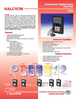 CXR Telcom 756A Data Sheet