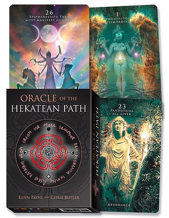 Oracle of the Hekatean Path. 60 illustrations with text by Kenn Payne. Booklet circa 7000 words. Published by Lo Scarabeo February 2024.