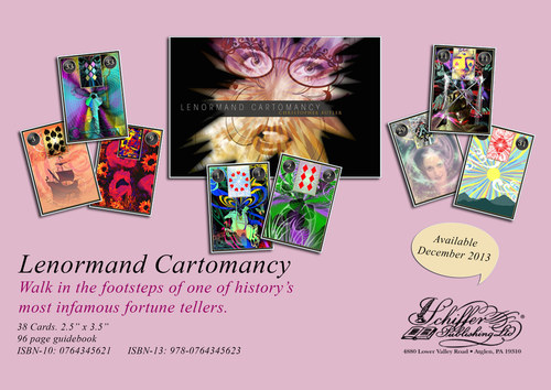 Lenormand Cartomancy. Schiffer Publishing 2013. 39 full colour illustrations. Book. Circa 33,000 words.