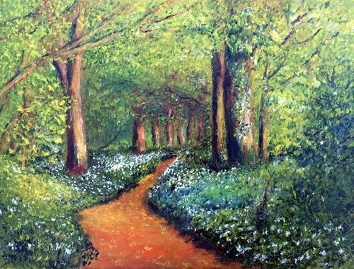"Sunlit Summer Path"