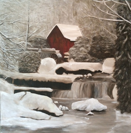 "Winter Grist Mill"