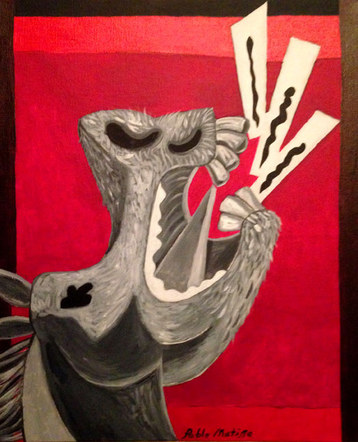 Sword Swallower of Guernica (horse), by Pablo Matisse