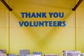 "Thank You Volunteers" Wall Sign
