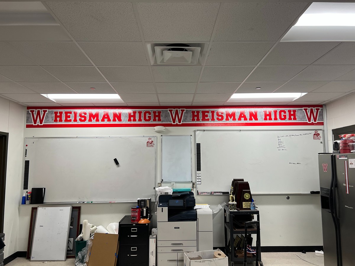 Woodrow Wilson High School Coach's Office Room Wrap