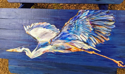 Blue Heron over Wilde Lake