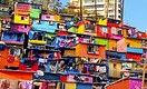  A view of colourful slums at Jafar Baba colony in Bandra West, Mumbai