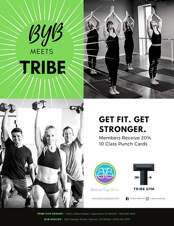 BYB & Tribe Gym Promotional Flyer