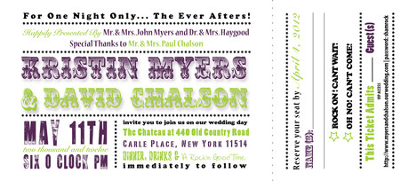 Chalson Wedding Invitation