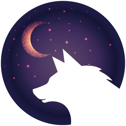 Wolf Moon Logo Option #1