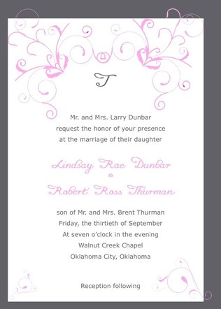 Thurman Wedding Invitation