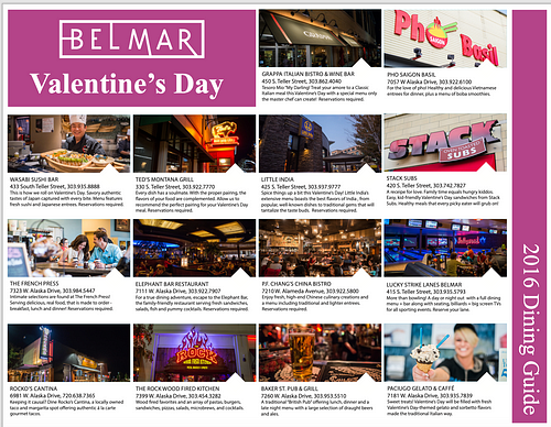 Belmar Valentine's Day Dining Guide