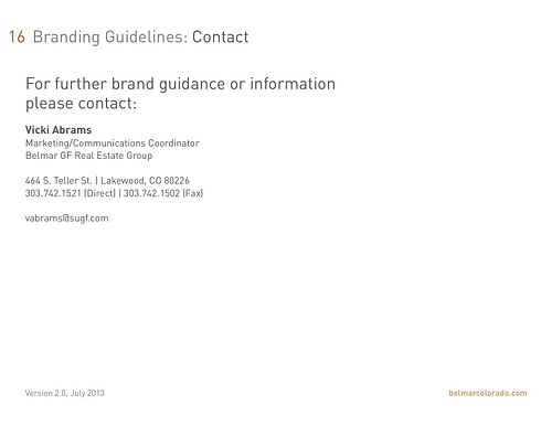 Belmar Brand Standards - pg16
