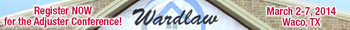 Wardlaw Adjuster Conference web banner