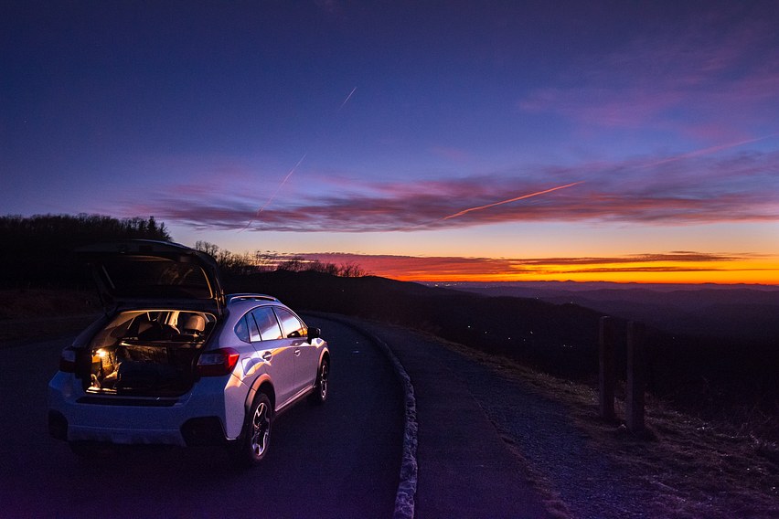 Blue Ridge Parkway Sunrise Chase