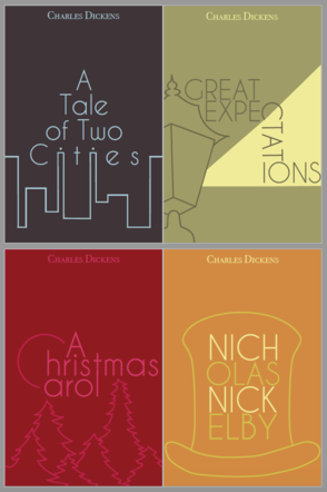 Charles Dickens Book Designs 