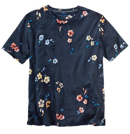 Floral Ribbed Tee