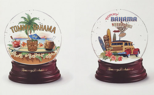Tropical Holiday Snow Globes