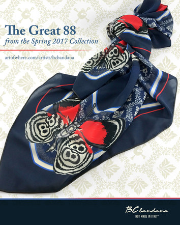 The Great 88 Silk Scarf Design