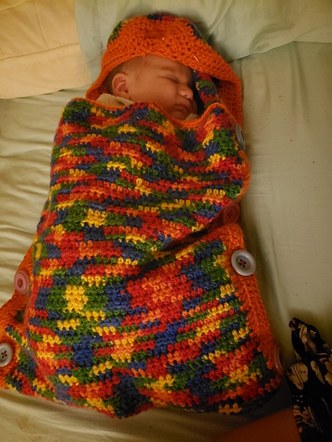 sleep sack with baby