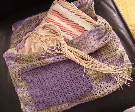 Tallis bag with pocket for yarmulka