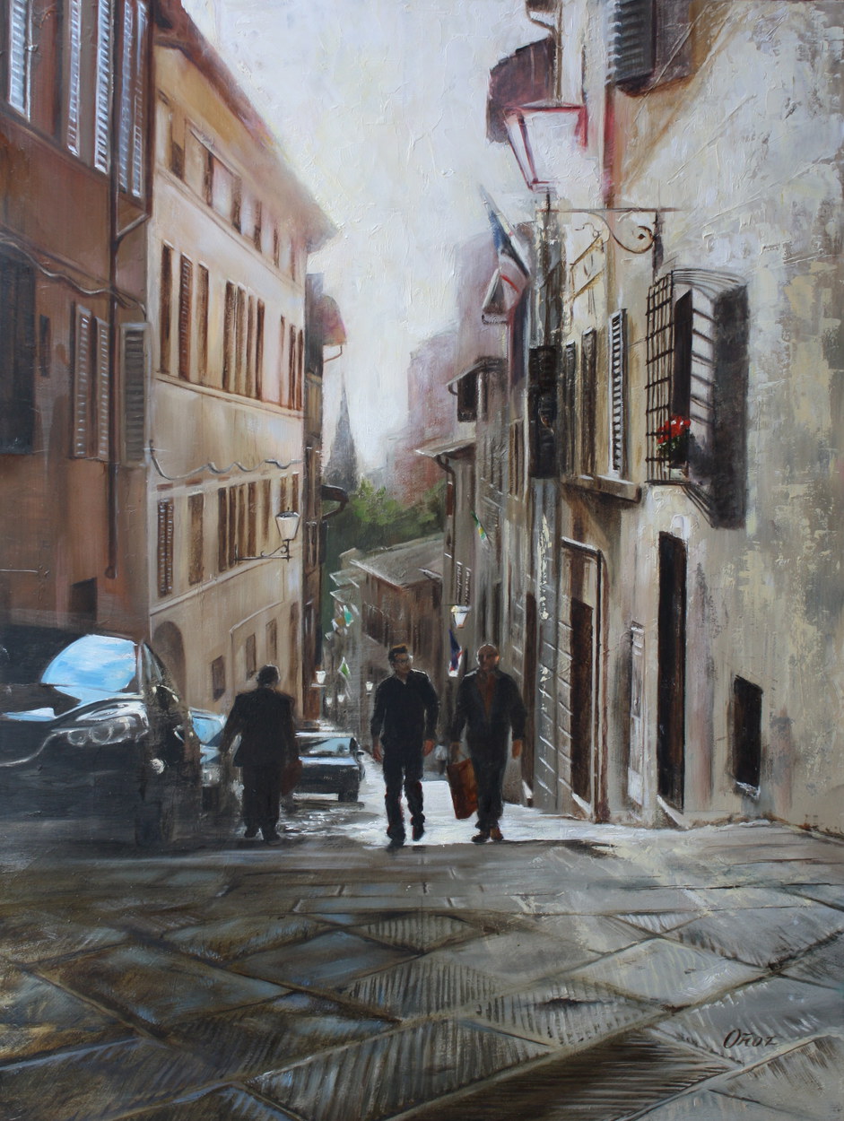 Sun Kissed Street in Siena