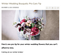 Winter Wedding Bouquet Tips
