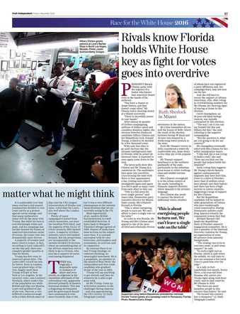 Page layout and editing, Irish Independent