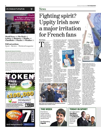 Colour piece, Irish Independent