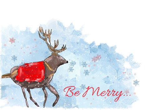 Be Merry Christmas Reindeer