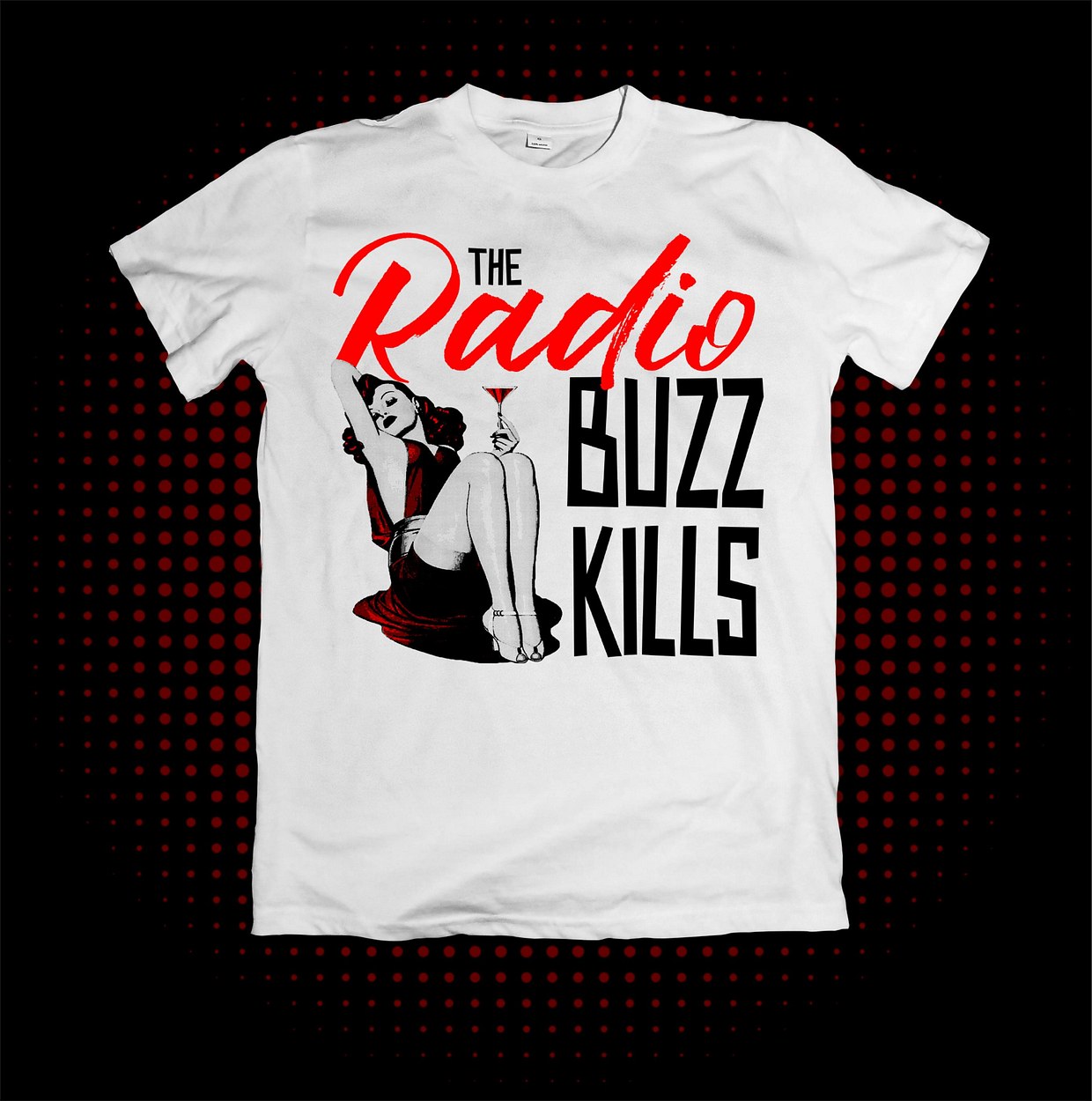 The Radio Buzzkills - Miss Martini Tee