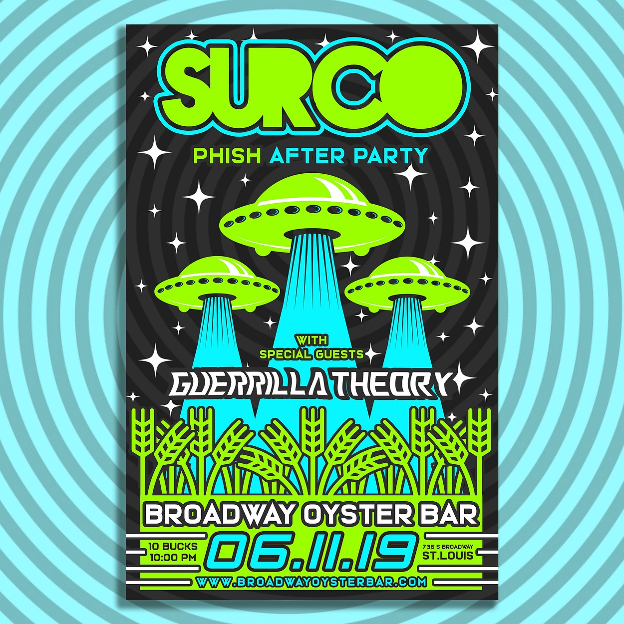 Surco - Phish Afterparty Show Poster