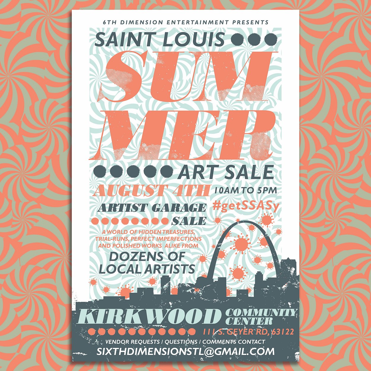 6th Dimension Entertainment - Art Sale Event Poster