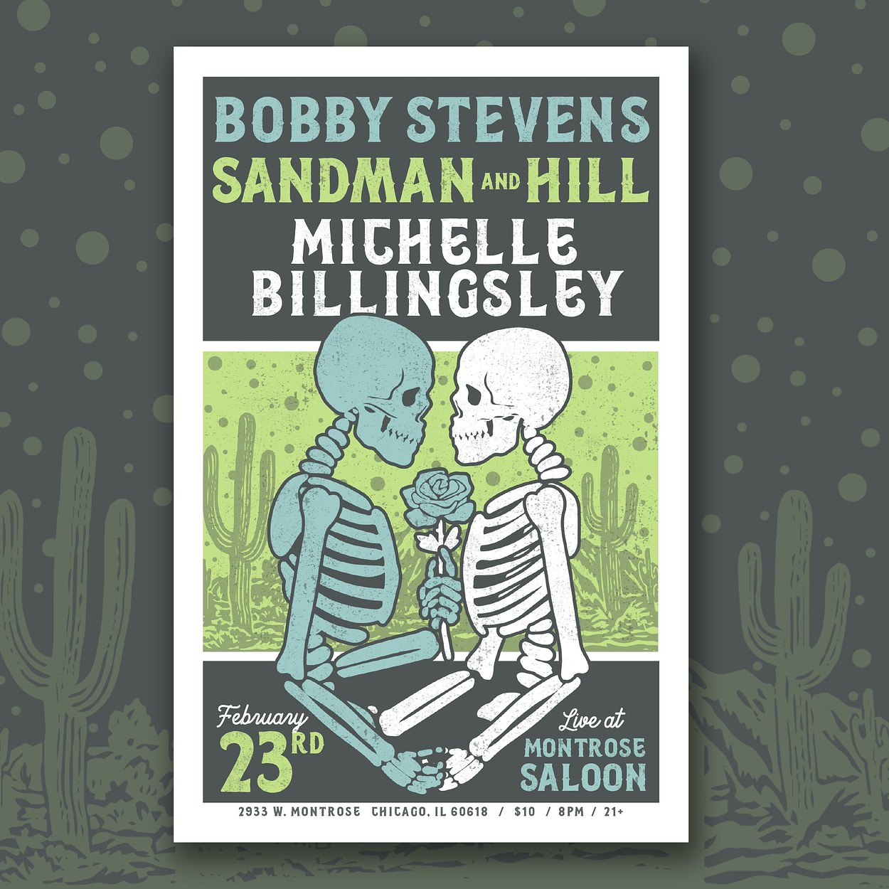 Bobby Stevens / Michelle Billingsley - Chicago Tour Poster