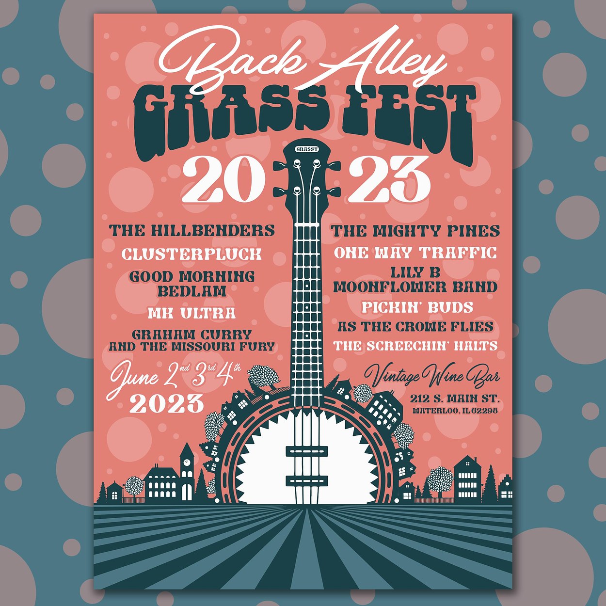 Back Alley Grass Fest 2023 - Main Festival Poster