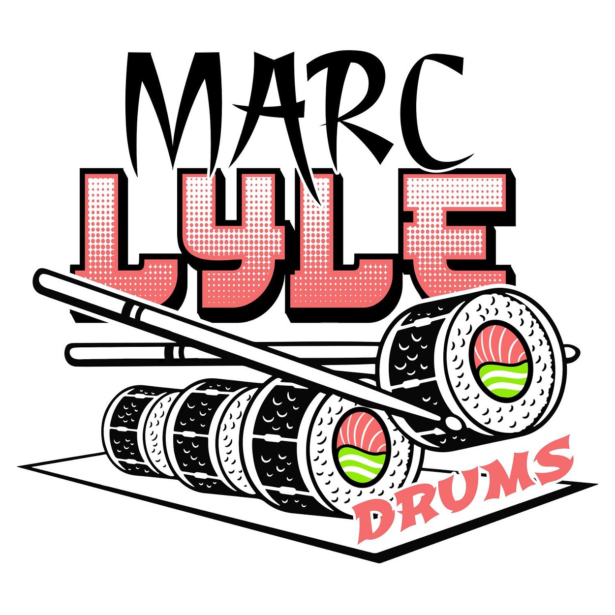 Marc Lyle Drums - Social Media and Bass Drum Graphic