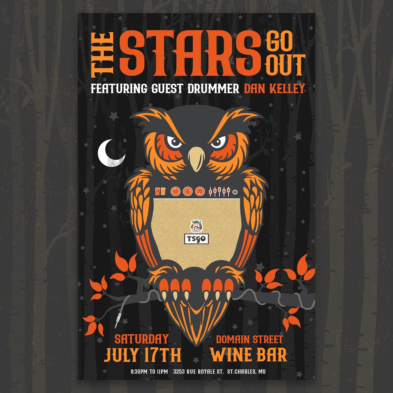The Stars Go Out - Domain Street Show Poster
