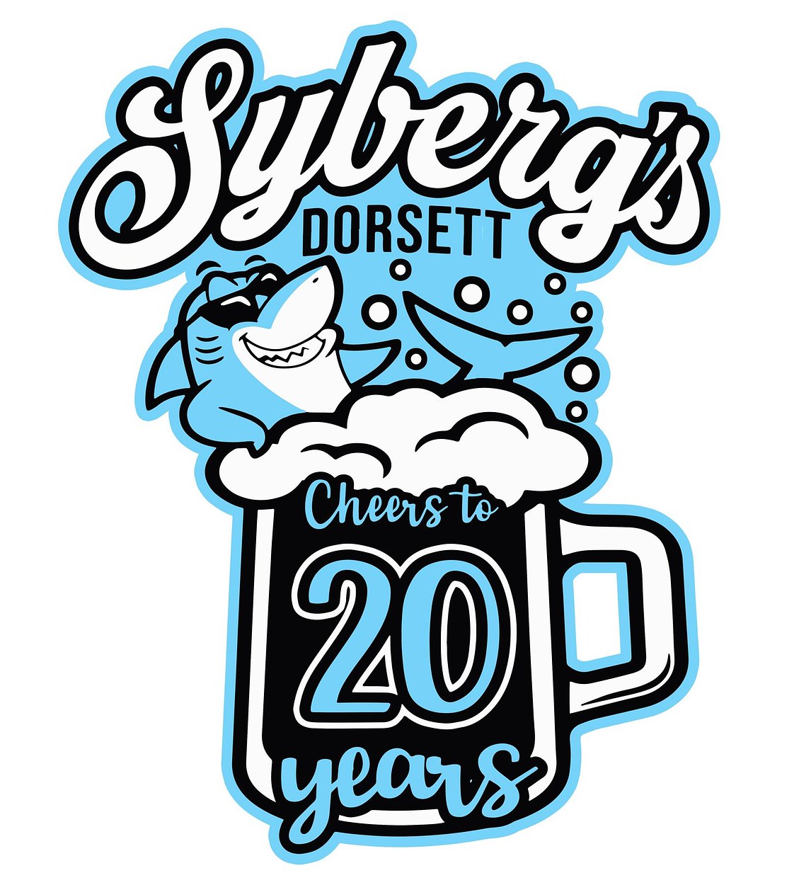 Sybergs - 20th Anniversary March Logo