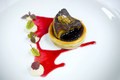 Seared Foie Gras Tart with Red Onion, Elderberry and Turnip